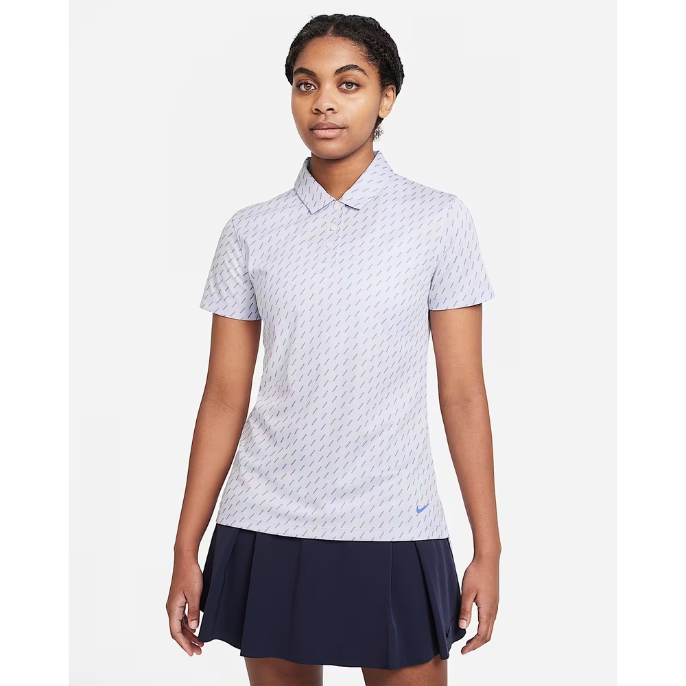 Nike Women's Dri-FIT Blue Victory Short-Sleeve Golf Polo Sz Small